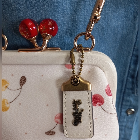 Coach Cherries Kisslock Frame Crossbody RARE!! - Picture 2 of 14